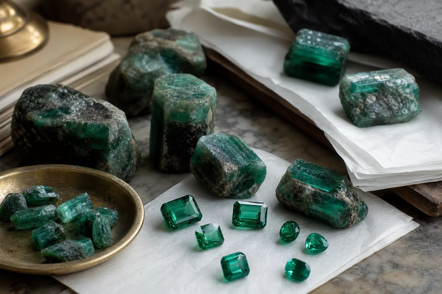 Sambische Smaragd Auswahl natural gemstone sourcing
